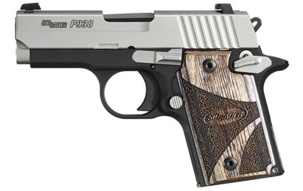 Sig Sauer P938 Blackwood 9mm 2-Tone Centerfire Pistol with Night Sights