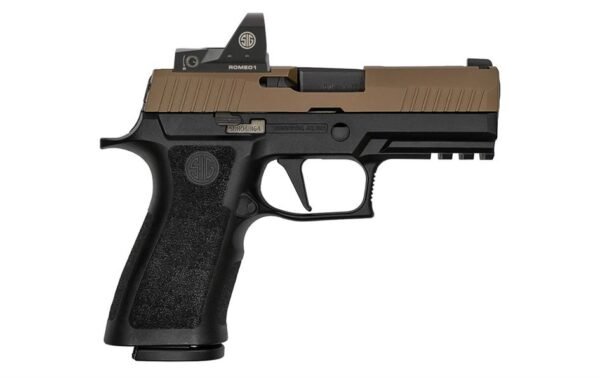 Sig Sauer P320 X-Carry 9mm 17-Round Pistol Two Tone Coyote with ROMEO1 Reflex Sight