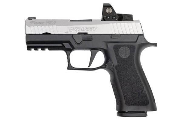 Sig Sauer P320 X-Carry 9mm 17-Round Pistol Two-Tone Stainless with ROMEO1 Reflex Sight