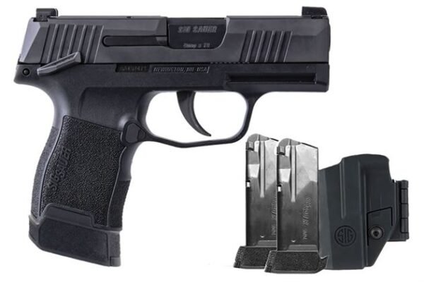 Sig Sauer P365 9mm TacPac with Manual Safety, Three 12-Round Magazines and Holster