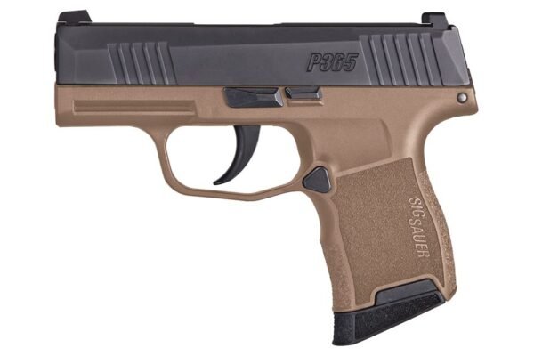 Sig Sauer P365 9mm Pistol with FDE Frame and Holster