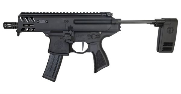 Sig Sauer MPX Copperhead 9mm Pistol with PCB Telescoping Brace and Timney Single Stage Trigger